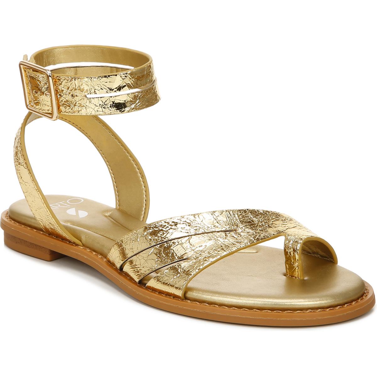 Greene Womens Leather Toe Loop Ankle Strap