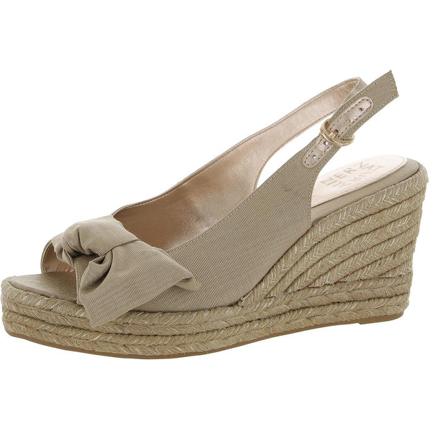 Bettina Womens Peep-Toe Slingback Wedge Sandals