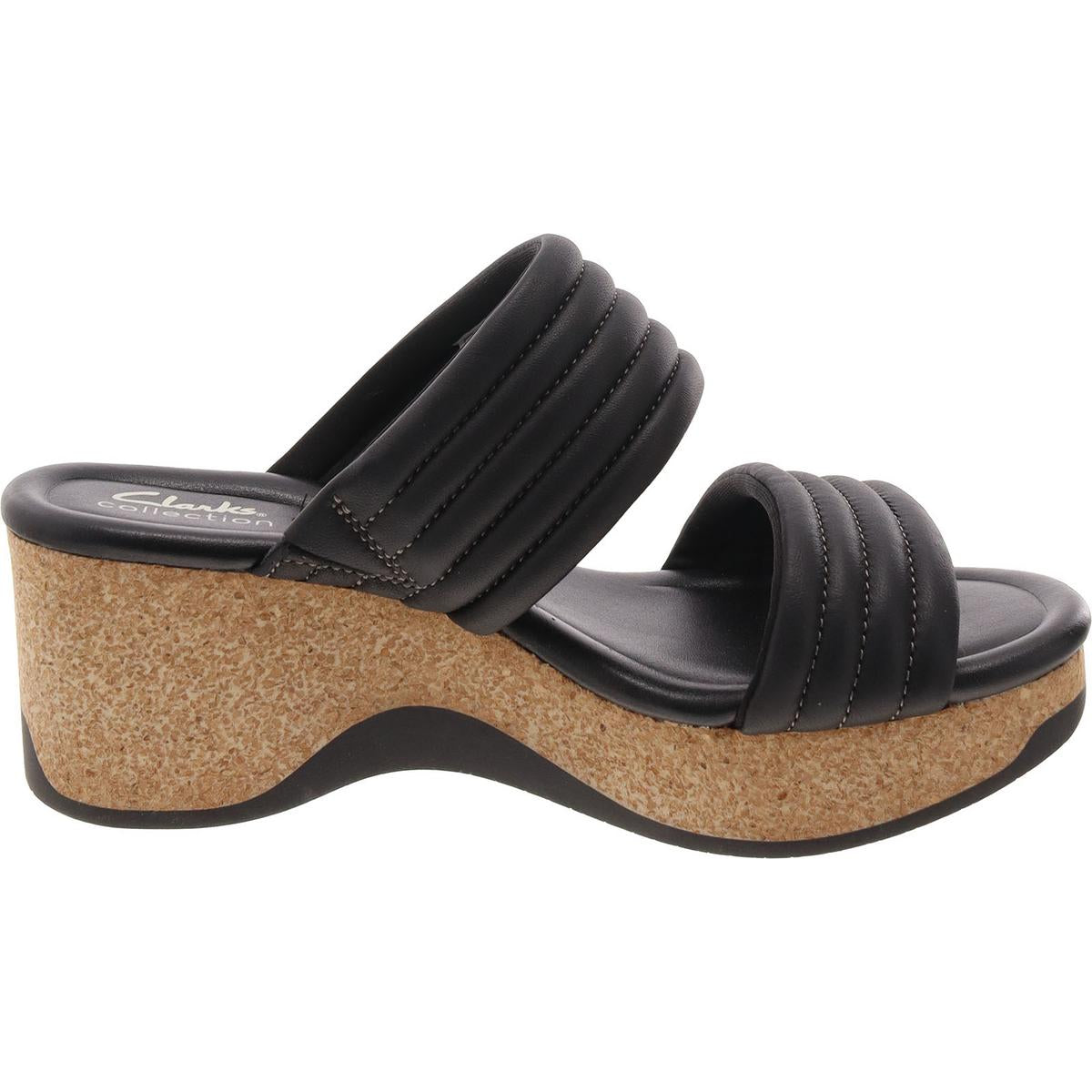 Chelseah Path Womens Comfort Insole Leather Wedge Sandals