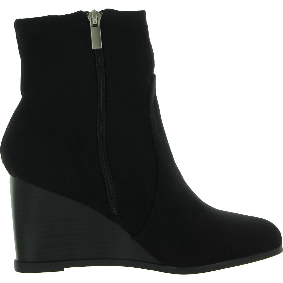 Hepburn Womens Faux Suede Ankle Booties