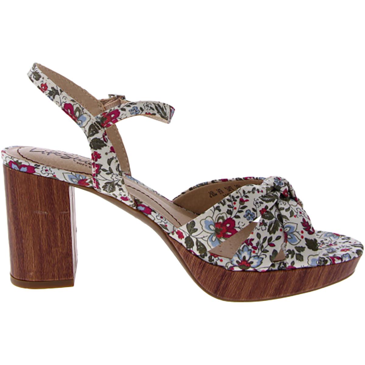 Lucky Womens Knot-Front Slingback Sandals