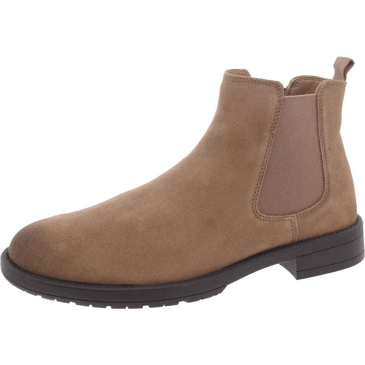 Colley Mens Suede Slip On Chelsea Boots