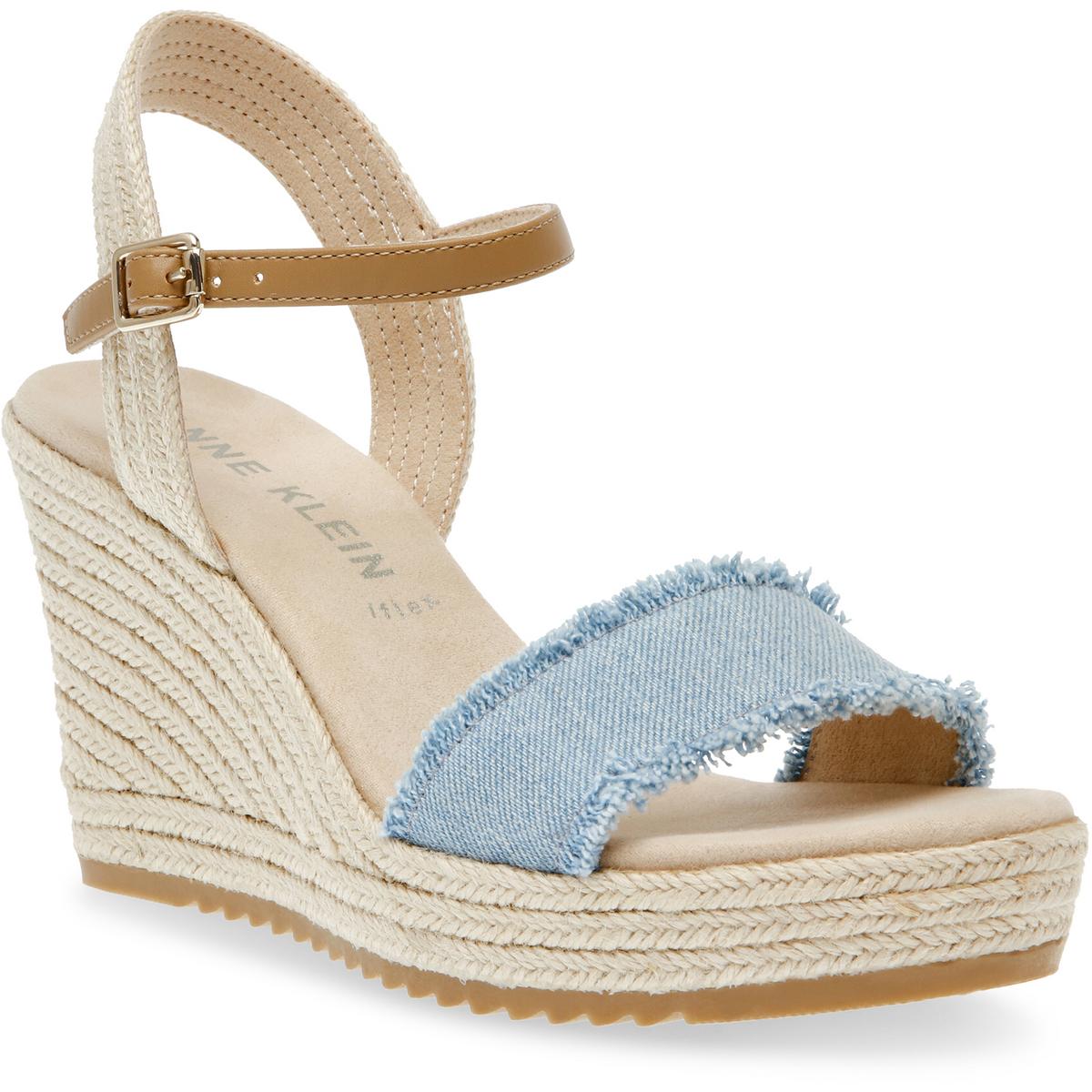 Wella Womens Rhinestone Ankle Strap Platform Sandals