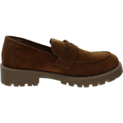 Derbr Womens Suede Slip-On Loafers