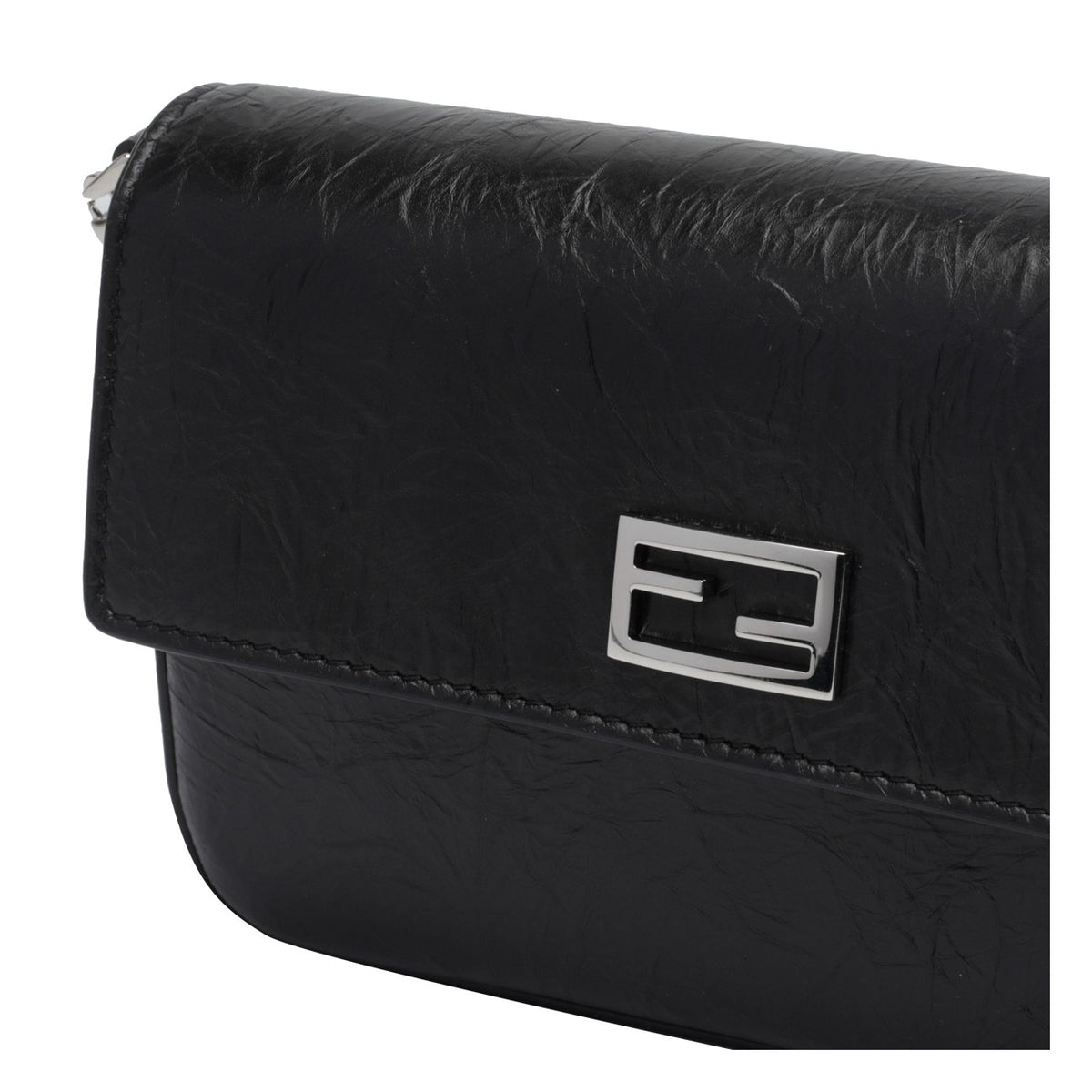 Fendi Women Wallet On Chain Tube With Ff Baguette Logo