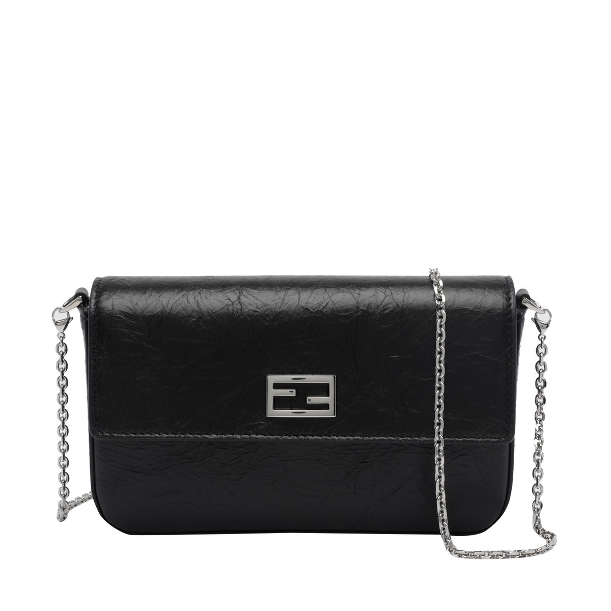 Fendi Women Wallet On Chain Tube With Ff Baguette Logo