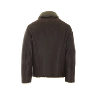 Maison Margiela Maison Margiela Men Waxed Shearling Jacket