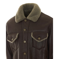 Maison Margiela Maison Margiela Men Waxed Shearling Jacket