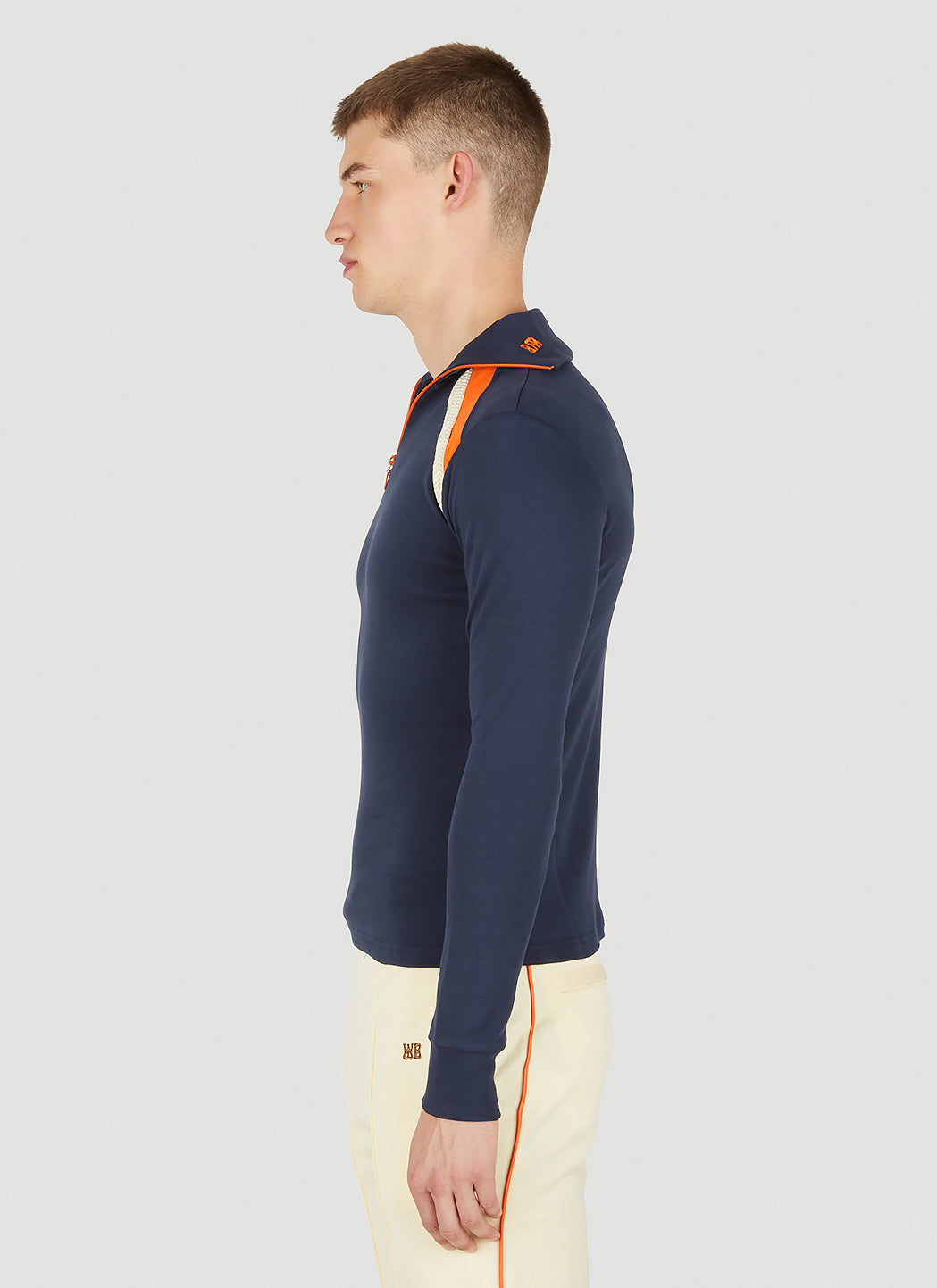 Wales Bonner Men Jazz Half Zip Top