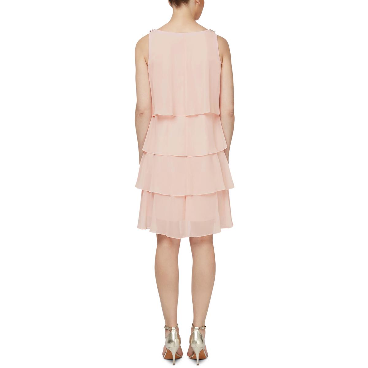 Womens Chiffon Sleeveless Cocktail And Party Dress