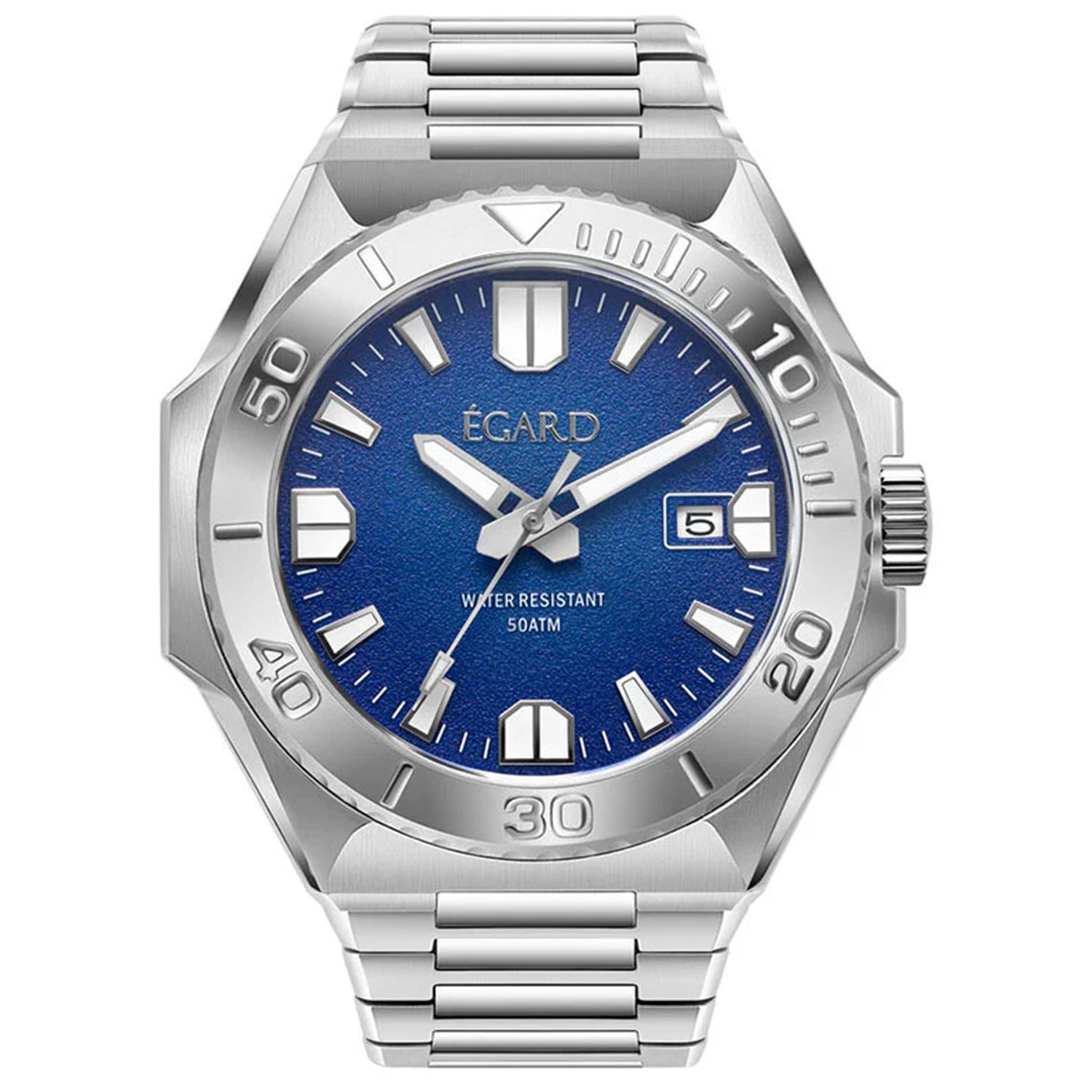 Egard Men's King Ocean Blue Dial Watch - WCH-5096-Q0M091 Blue