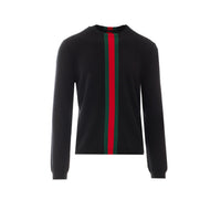 Gucci Gucci Men Web Intarsia Sweater