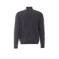 Gucci Men Web Tape Zip Light Wool Jacket