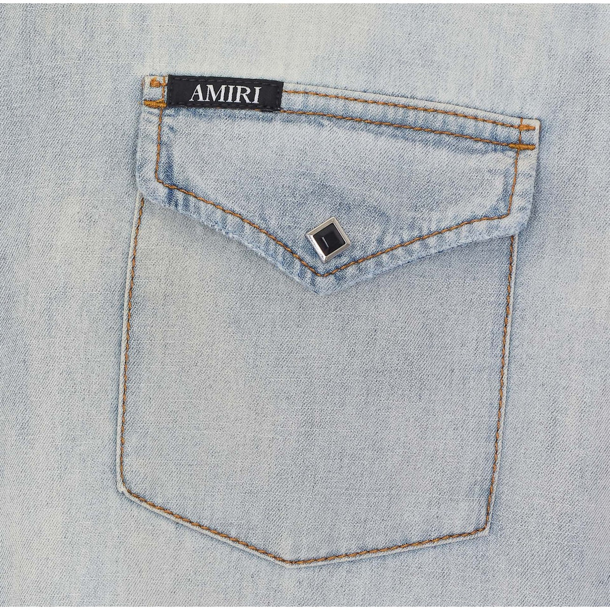 Amiri Men Western Denim Shirt