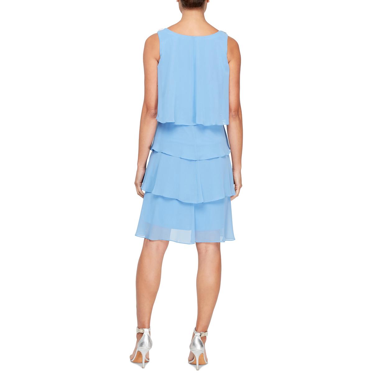 Womens Chiffon Sleeveless Cocktail And Party Dress