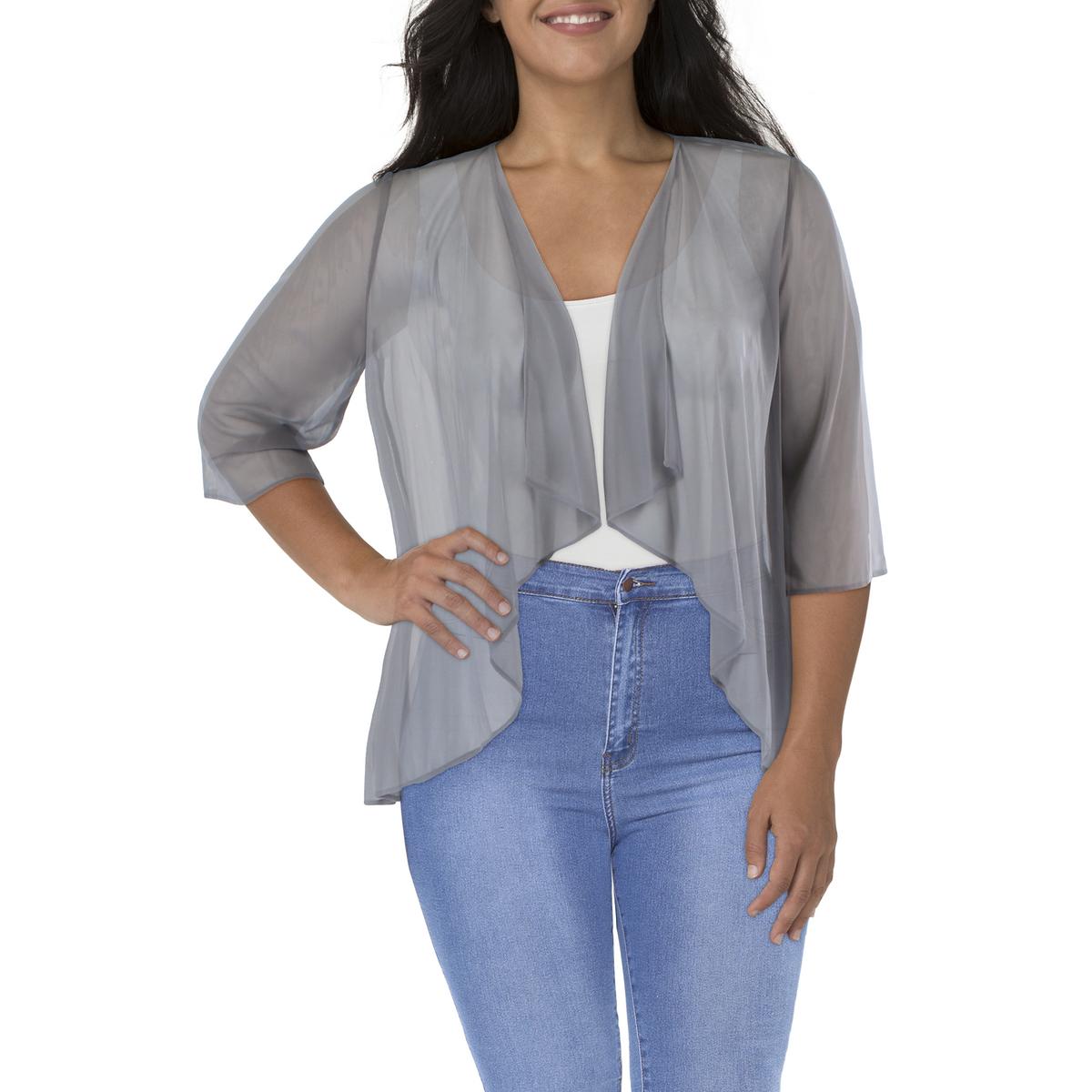 Womens Mesh Sheer Bolero
