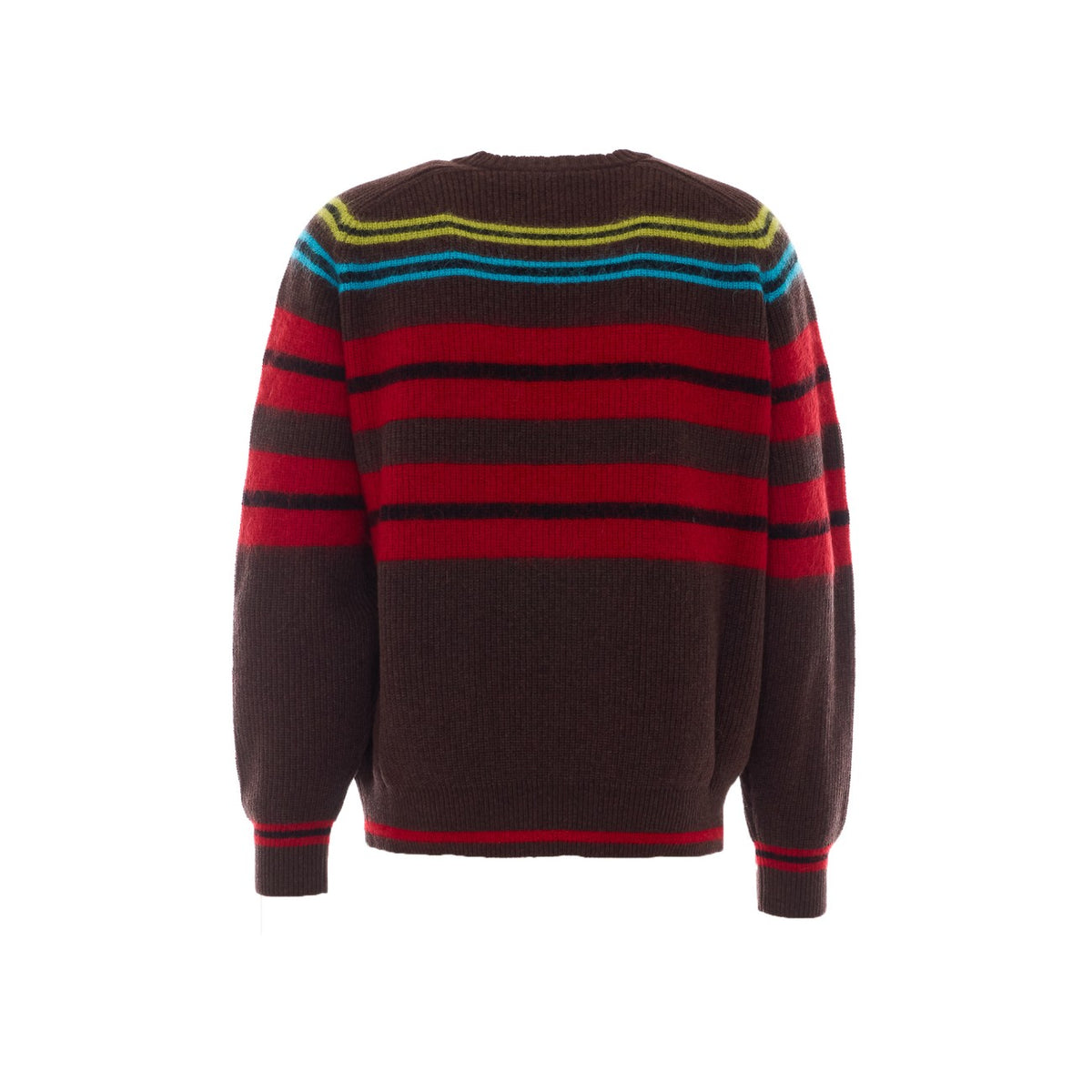 Lanvin Men Wool And Cashmere Striped Sweater