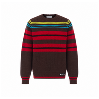 Lanvin Men Wool And Cashmere Striped Sweater