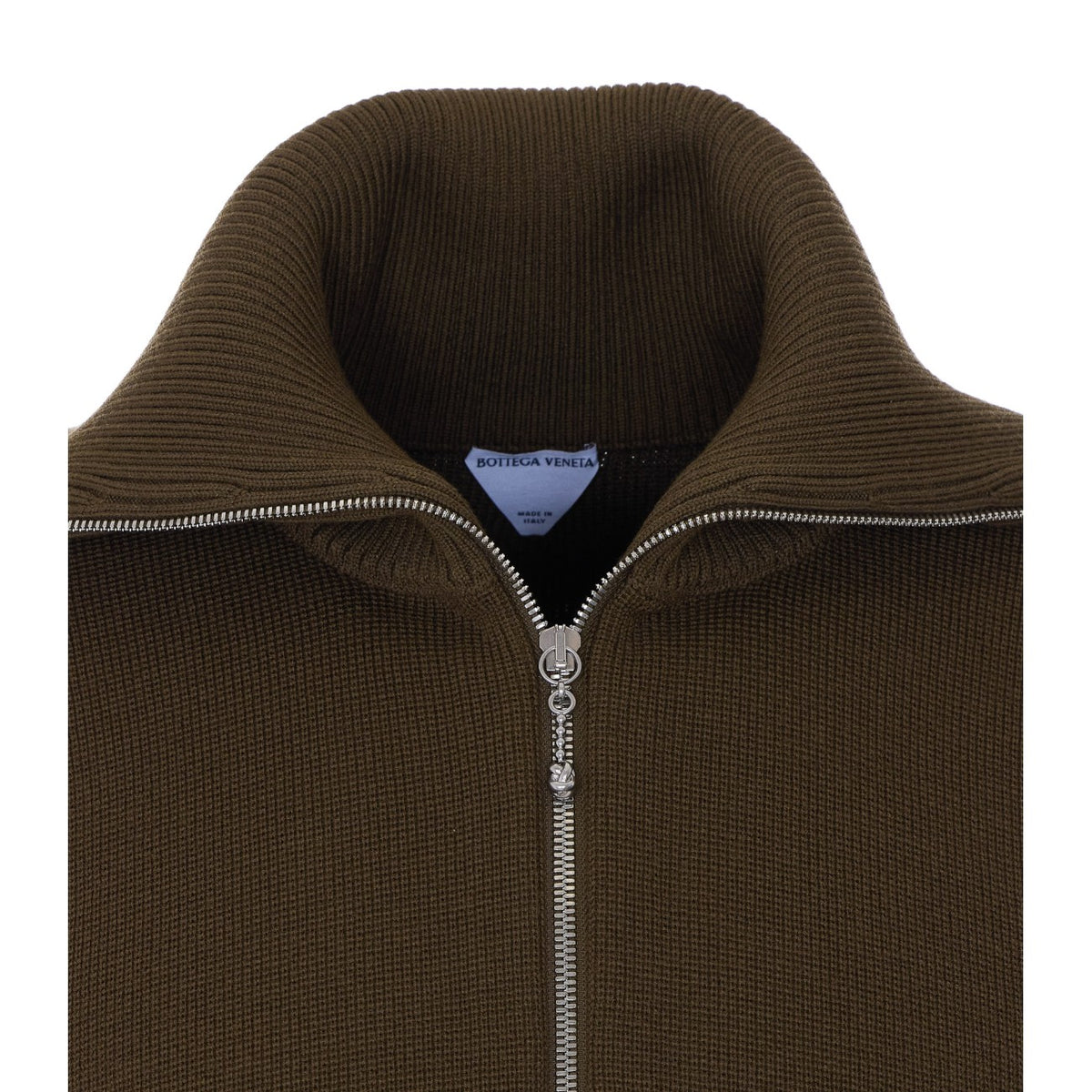 Bottega Veneta Bottega Veneta Men Wool And Cotton Zip Up Cardigan