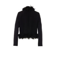 Fendi Women Wool And Fox Fur Blouson