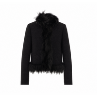 Fendi Women Wool And Fox Fur Blouson