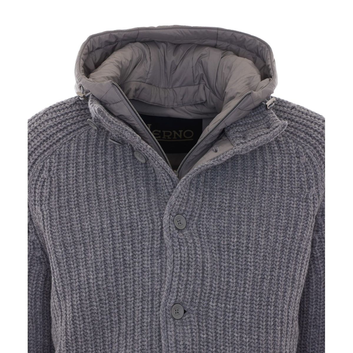 Herno Herno Men Wool Cable-Knit Jacket