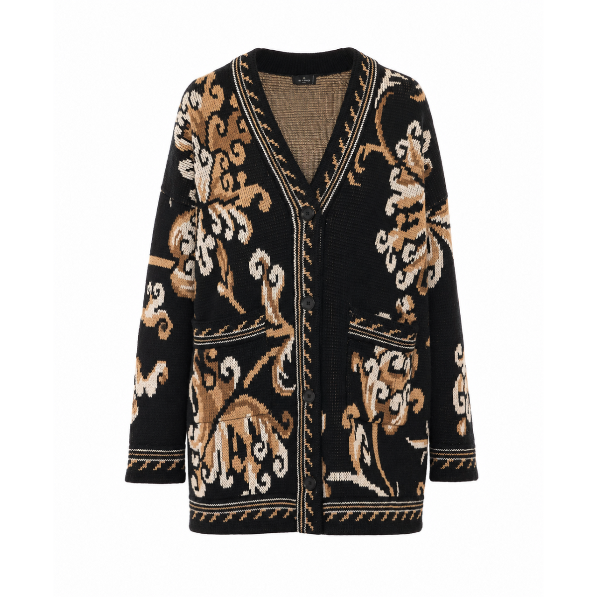 Etro Etro Women Wool Cardigan With Floral Paisley Motif