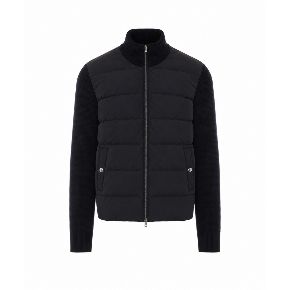 Herno Herno Men Wool Jacket With A Waffle Knit Texture And Nylon