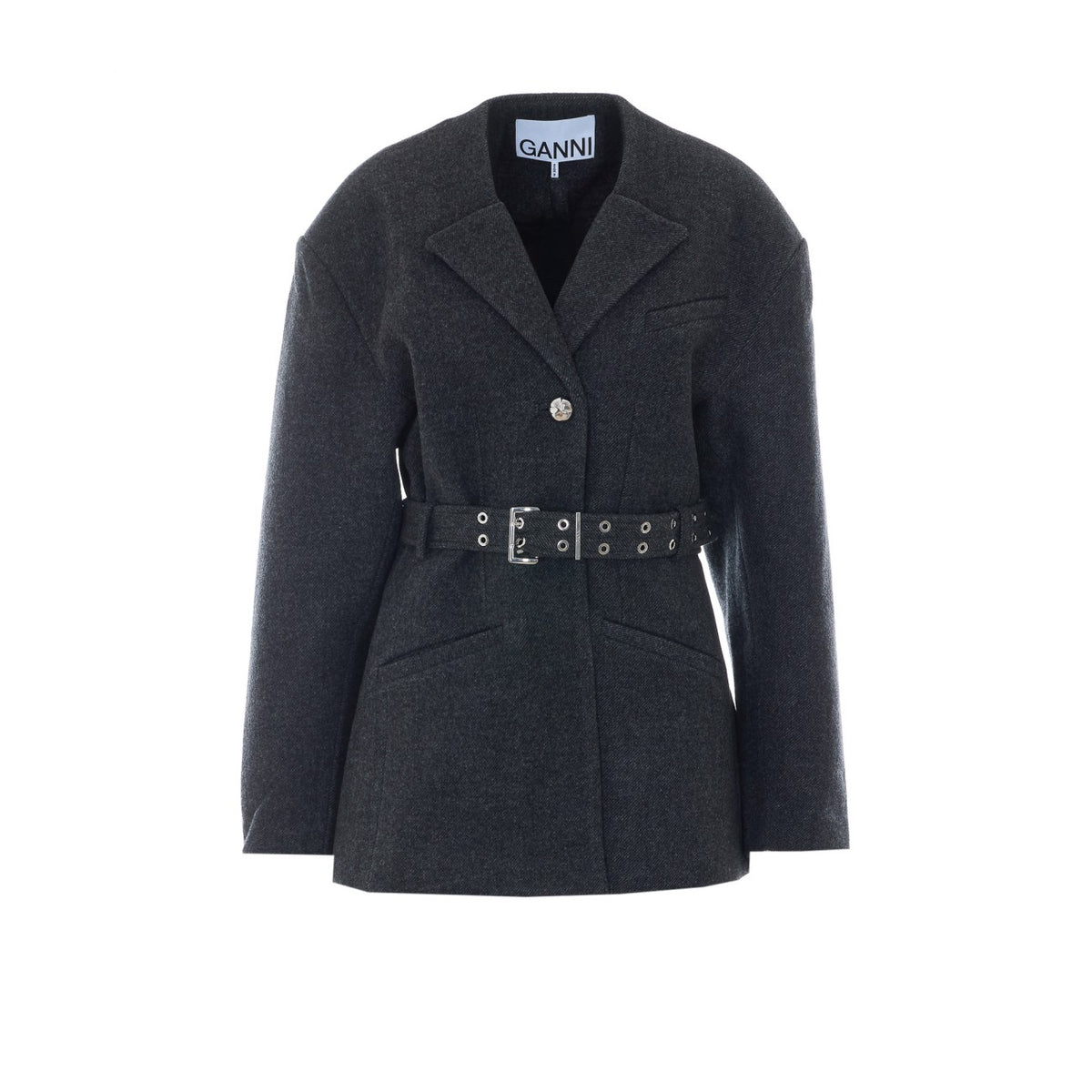 Ganni Ganni Women Wool Peacoat