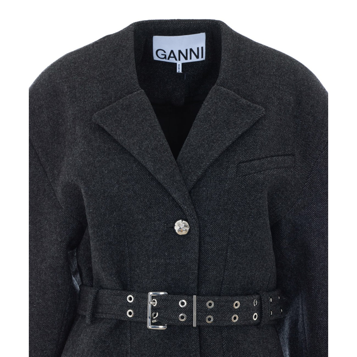 Ganni Ganni Women Wool Peacoat