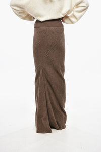 Rick Owens Wool Pencil Skirt with Flared Hem