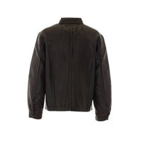 Lemaire Lemaire Men Workwear Overshirt In Coated Denim