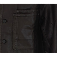 Lemaire Lemaire Men Workwear Overshirt In Coated Denim