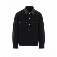 Lemaire Lemaire Men Workwear Overshirt In Selvedge Denim