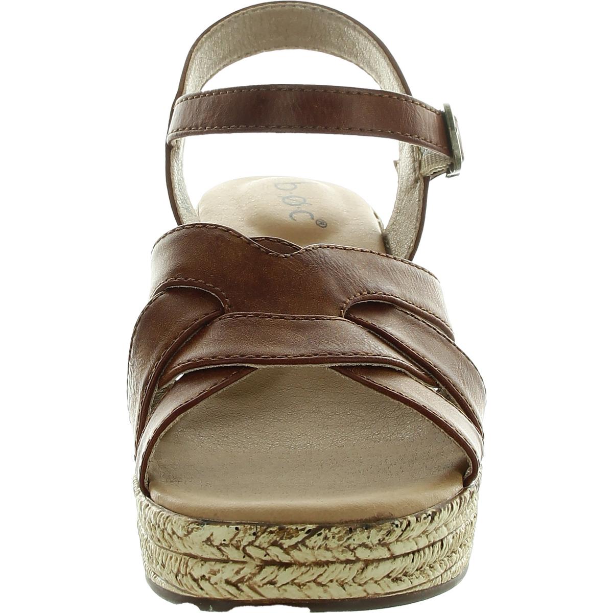 Melodie Womens Adjustable Faux Leather Slingback Sandals