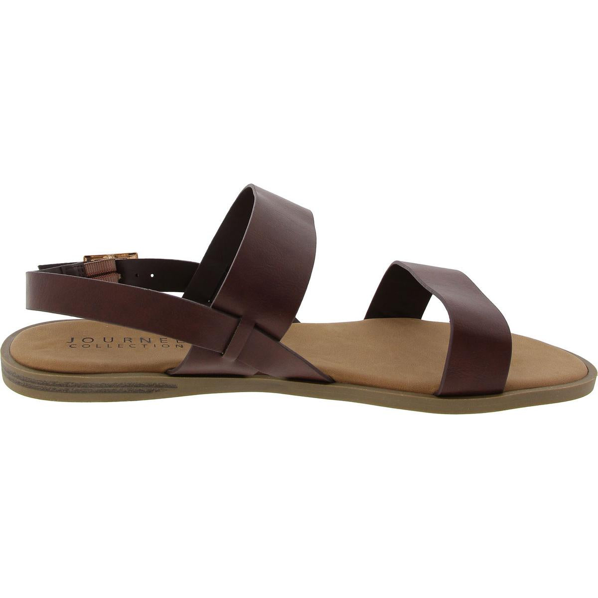 Womens Embellished Manmade Slingback Sandals