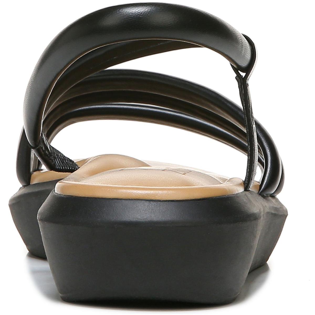 Hobby Womens Strappy Square Toe Wedge Sandals