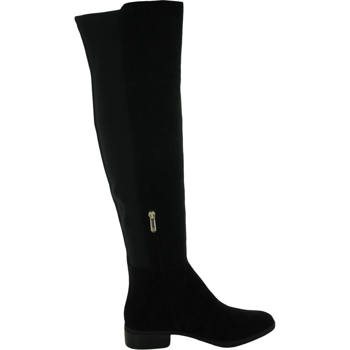 Pam Womens Zipper Ribbed Knit Over-The-Knee Boots