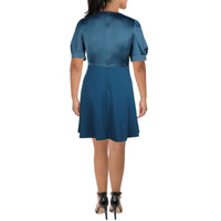 Womens Empire Waist Above Knee Shift Dress
