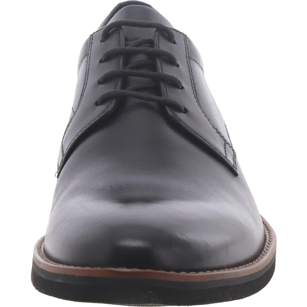 Sadio Mens Leather Lace-Up Derby Shoes