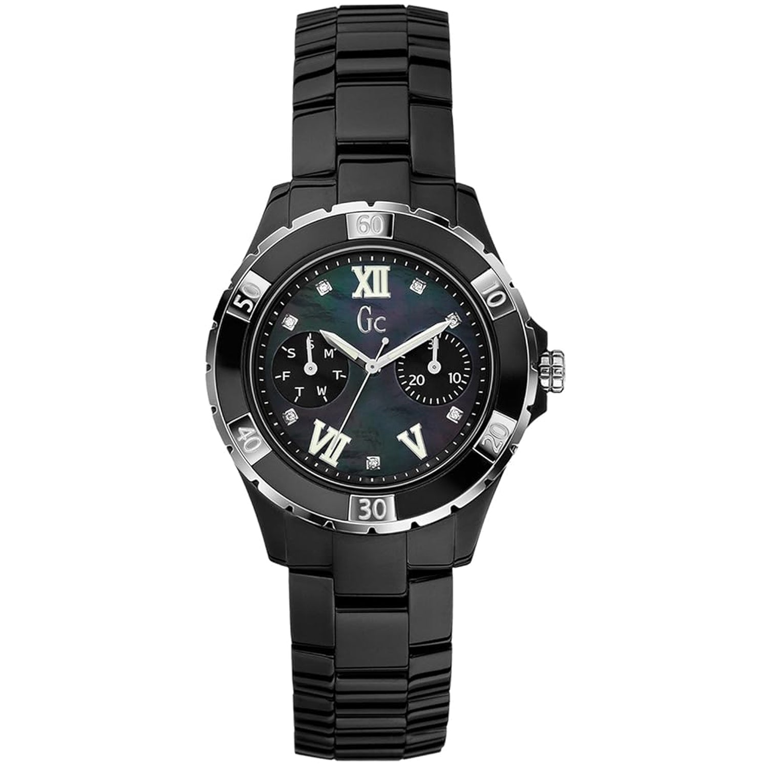 Guess Women's Sport Class Black MOP Dial Watch - X69106L2S Black Mop