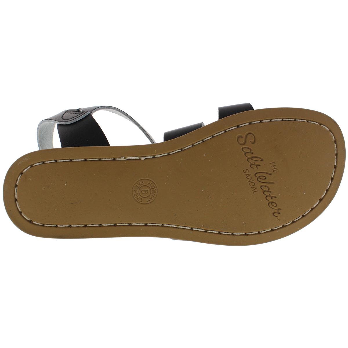 Womens Faux Leather Flat Sandals