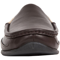 Spun Mens Comfort Insole Faux Fur Lined Loafer Slippers