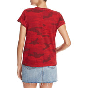Womens Camouflage Crew Neck T-Shirt
