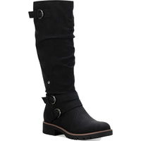 Brinley Womens Faux Leather Tall Knee-High Boots