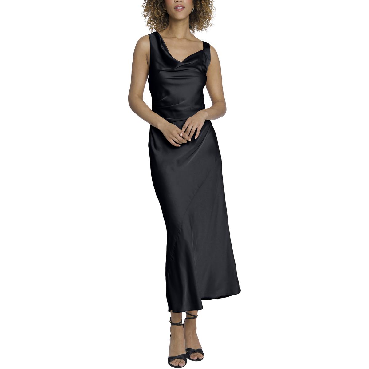Womens Maxi Scoop Neck Sheath Dress
