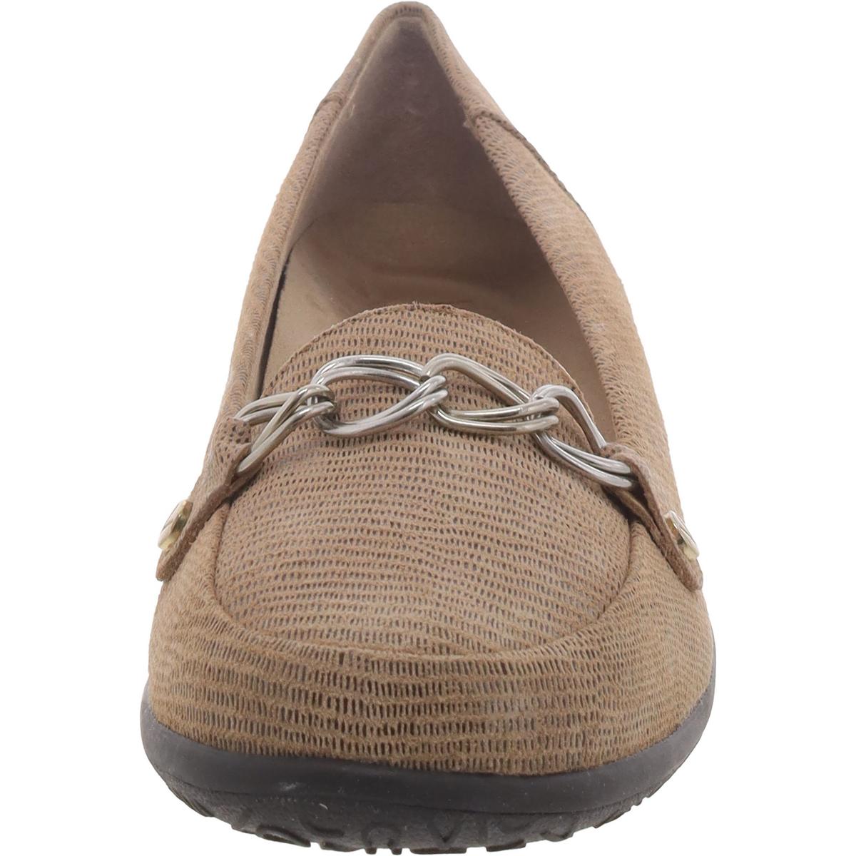 Womens Leather Dress Loafers