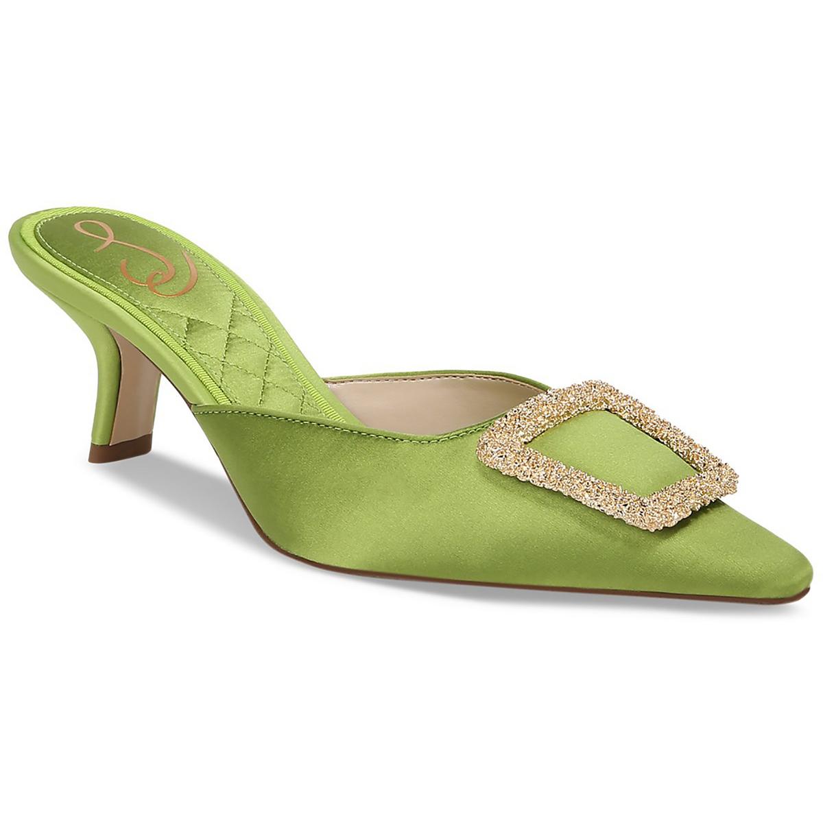 Brit Womens Satin Embellished Mules