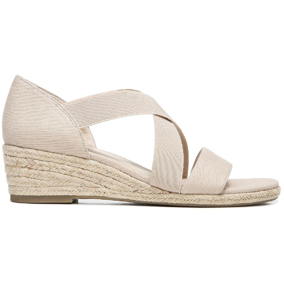 Siesta Womens Cushioned Footbed Slip On Wedge Sandals