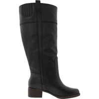 Womens Extra Wide Calf Leather Knee-High Boots